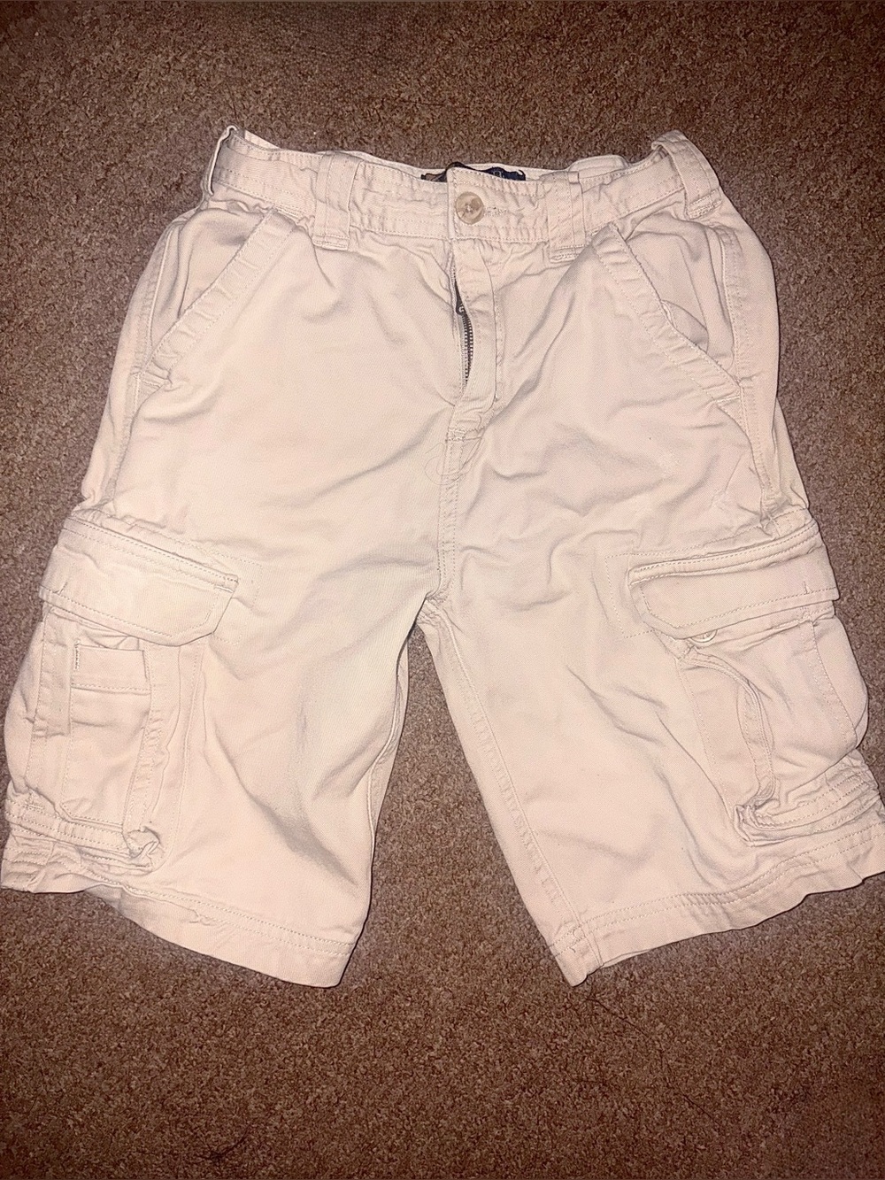 Duck Head Boys Classic Khaki Cargo Shorts Size 8